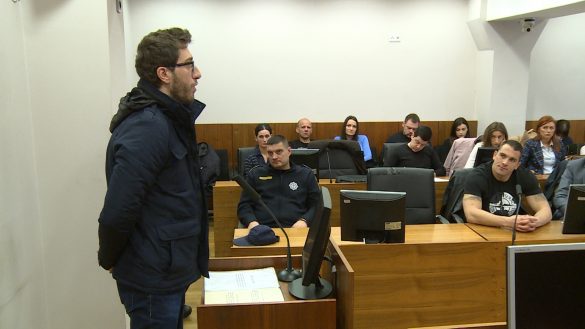 Vladimir Kovacevic svjedoci u sudnici skrinsot BN TV